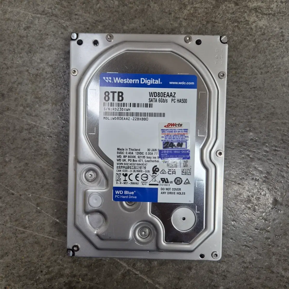 Western Digital WD80EAAZ 8TB HDD | 브랜드 중고거래 플랫폼, 번개장터